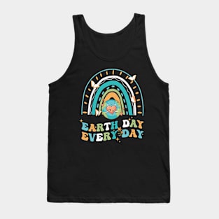 Happy Earth Day Everyday Cute Rainbow Women Girl Tank Top